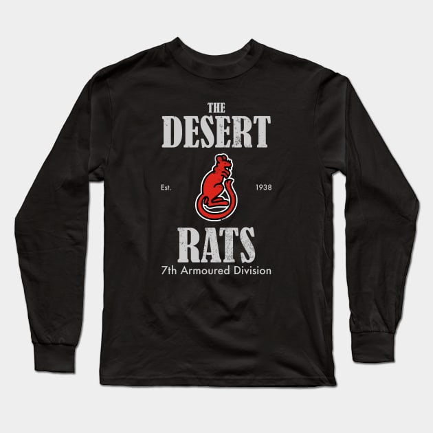 Desert Rats (distressed) Long Sleeve T-Shirt by TCP